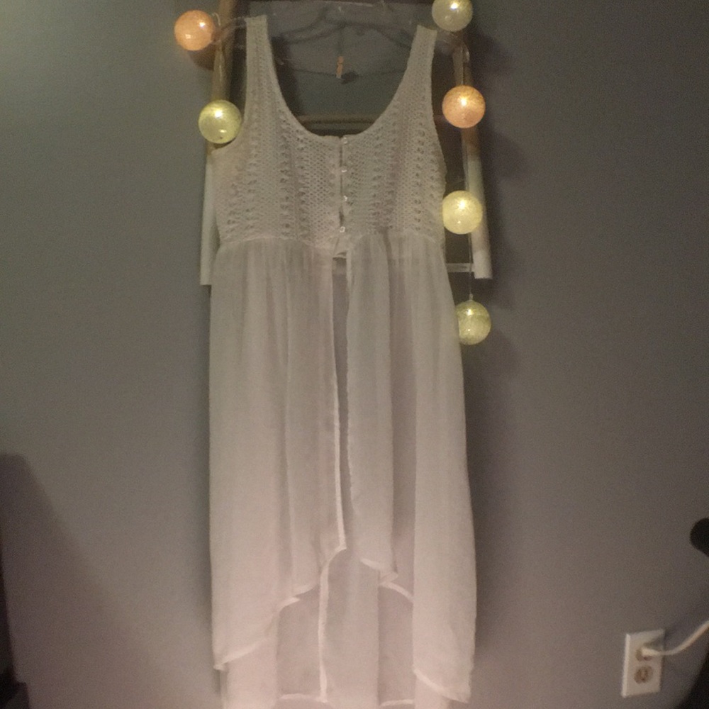 High low knitted tank top
